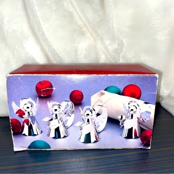 VINTAGE REGAL Gold ANGEL NAPKIN HOLDERS"CHOIR SINGERS"~4 - Picture 2 of 3